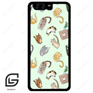 قاب گوشی هوآوی P10 ساده (Huawei P10 ) طرح گربه کد 2622