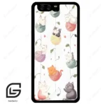 قاب گوشی هوآوی P10 ساده (Huawei P10 ) طرح گربه کد 2633