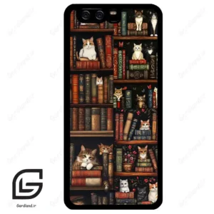 قاب گوشی هوآوی P10 ساده (Huawei P10 ) طرح کتابخانه کد 2675