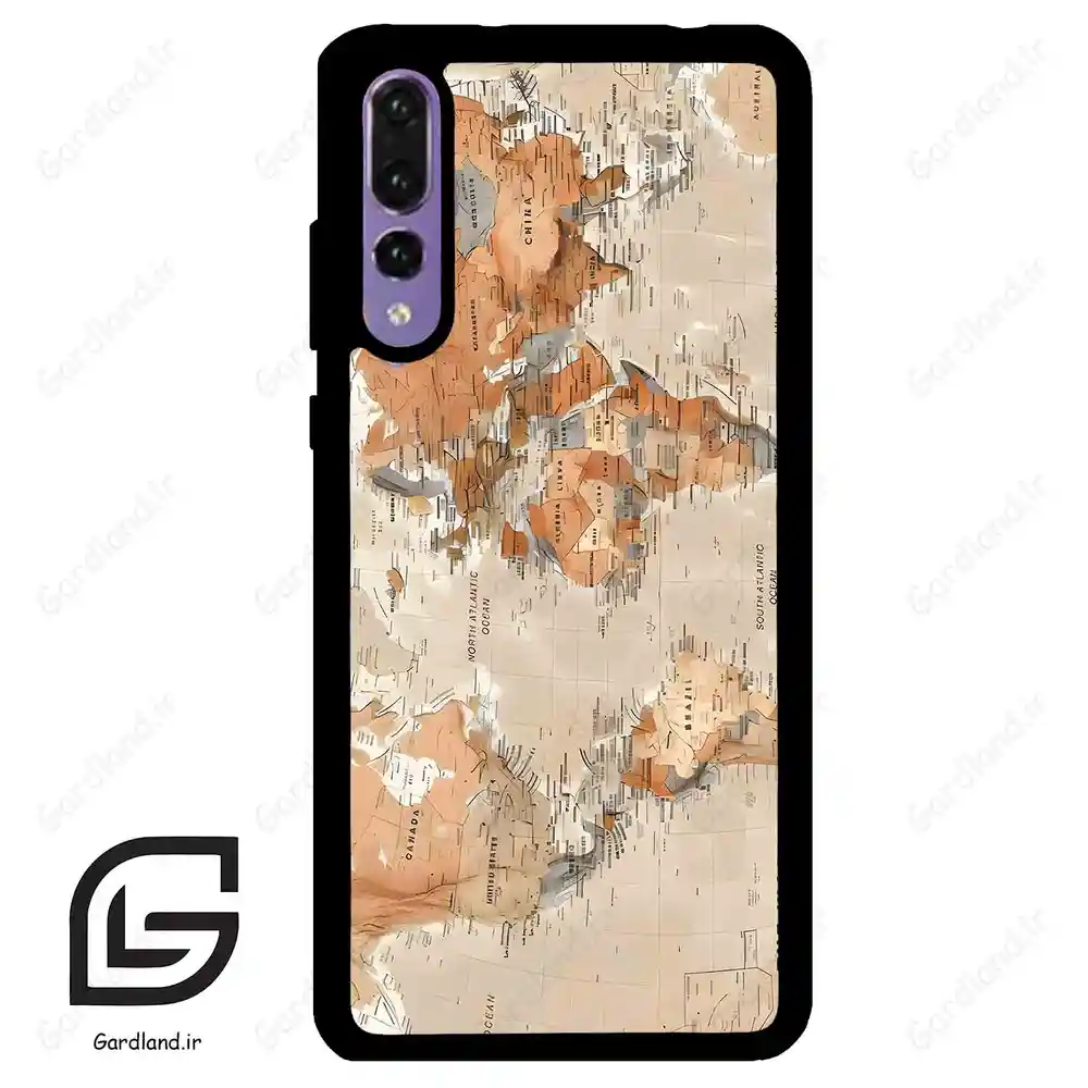 قاب گوشی هوآوی P20 پرو (Huawei P20 Pro ) طرح نقشه کد 2187