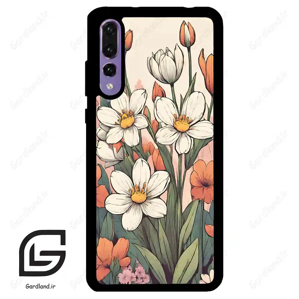 قاب گوشی هوآوی P20 پرو (Huawei P20 Pro ) طرح گل کد 2475
