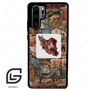 قاب گوشی هوآوی P30 پرو (Huawei P30 Pro ) طرح نقشه ایران کد 2287