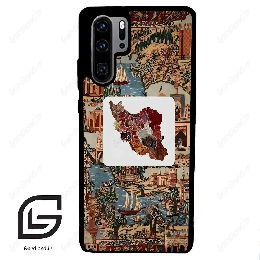 قاب گوشی هوآوی P30 پرو (Huawei P30 Pro ) طرح نقشه ایران کد 2287