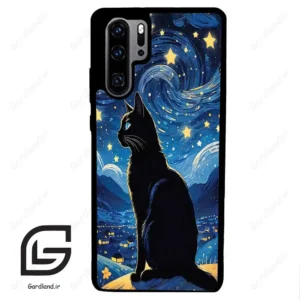 قاب گوشی هوآوی P30 پرو (Huawei P30 Pro ) طرح گربه کد 2438