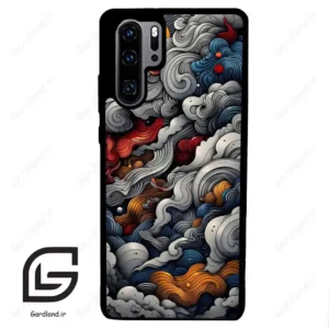 قاب گوشی هوآوی P30 پرو (Huawei P30 Pro ) طرح ابرنگی کد 2448