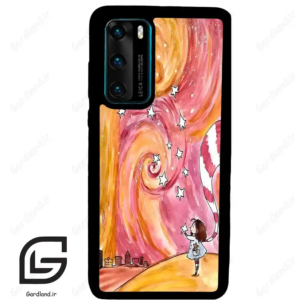 قاب گوشی هوآوی P40 (Huawei P40 ) طرح دخترانه کد 2006