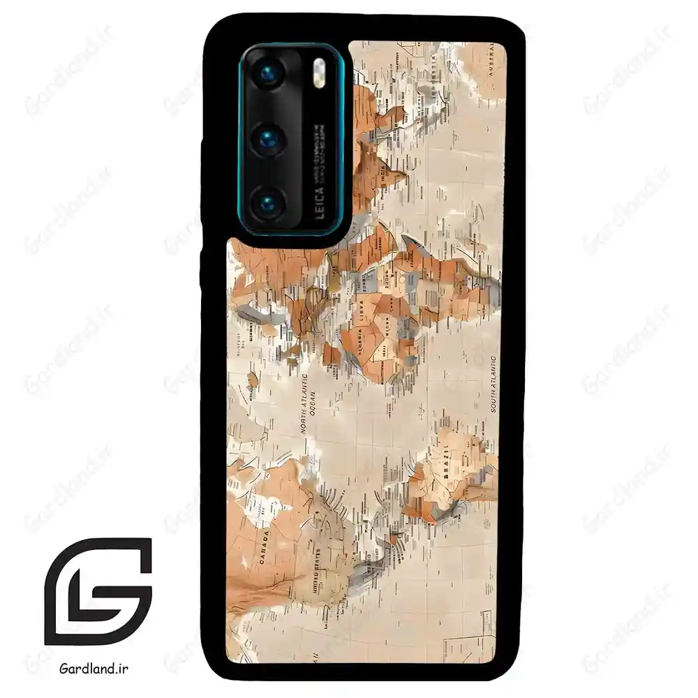 قاب گوشی هوآوی P40 (Huawei P40 ) طرح نقشه کد 2187