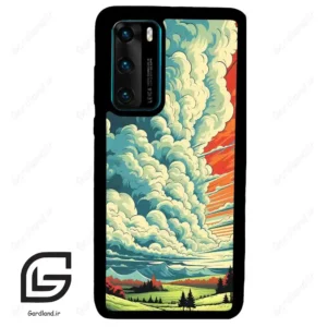 قاب گوشی هوآوی P40 (Huawei P40 ) طرح ابرنگی کد 2491
