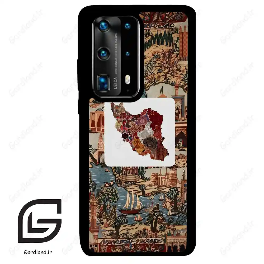 قاب گوشی هوآوی P40 پرو پلاس (Huawei P40 Pro Plus ) طرح نقشه ایران کد 2287