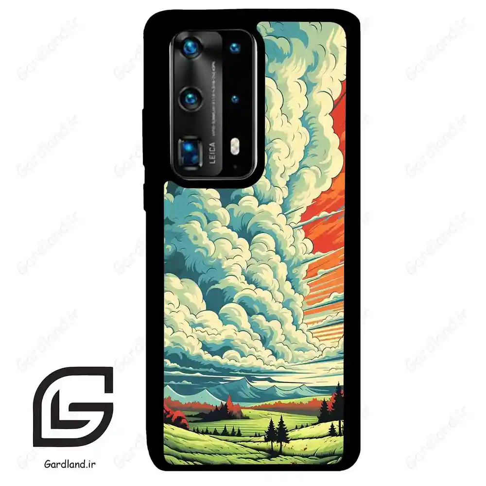 قاب گوشی هوآوی P40 پرو پلاس (Huawei P40 Pro Plus ) طرح ابرنگی کد 2491