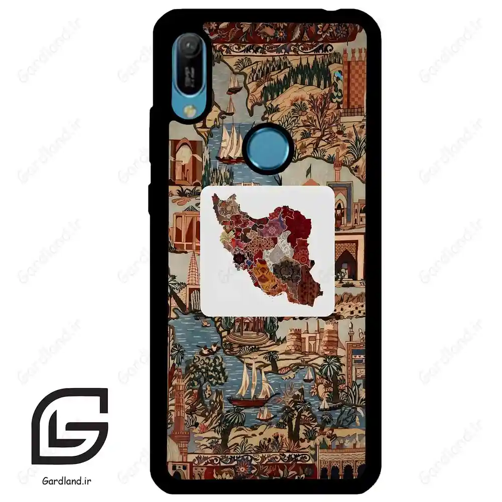 قاب گوشی هوآوی Y6 2019 (Huawei Y6 2019 ) طرح نقشه ایران کد 2287