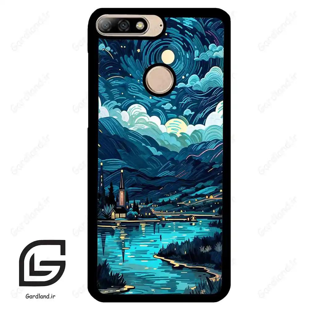 قاب گوشی هوآوی Y7 2018 (Huawei Y7 2018 ) طرح شب کد 2425