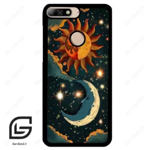 قاب گوشی هوآوی Y7 2018 (Huawei Y7 2018 ) طرح ماه کد 2474