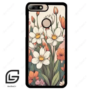 قاب گوشی هوآوی Y7 2018 (Huawei Y7 2018 ) طرح گل کد 2475