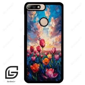 قاب گوشی هوآوی Y7 2018 (Huawei Y7 2018 ) طرح گل کد 2687