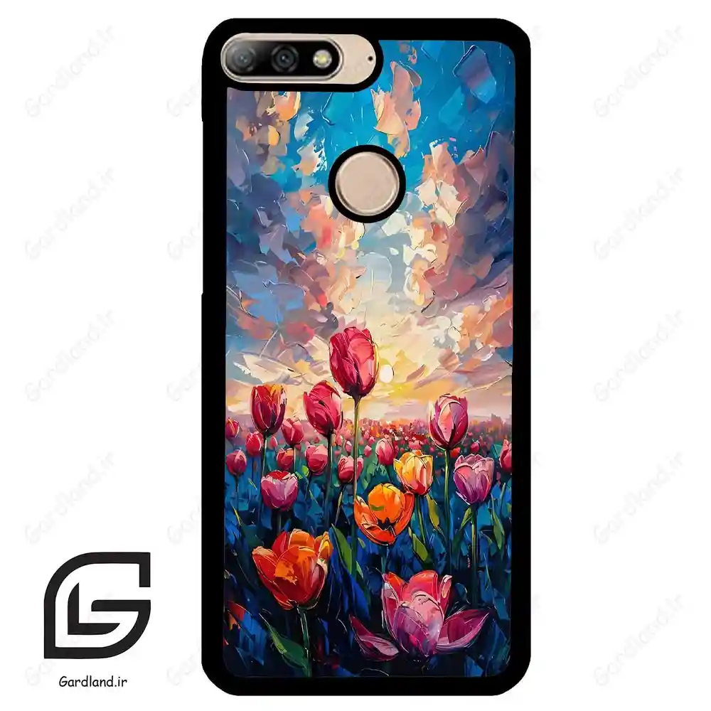 قاب گوشی هوآوی Y7 2018 (Huawei Y7 2018 ) طرح گل کد 2687