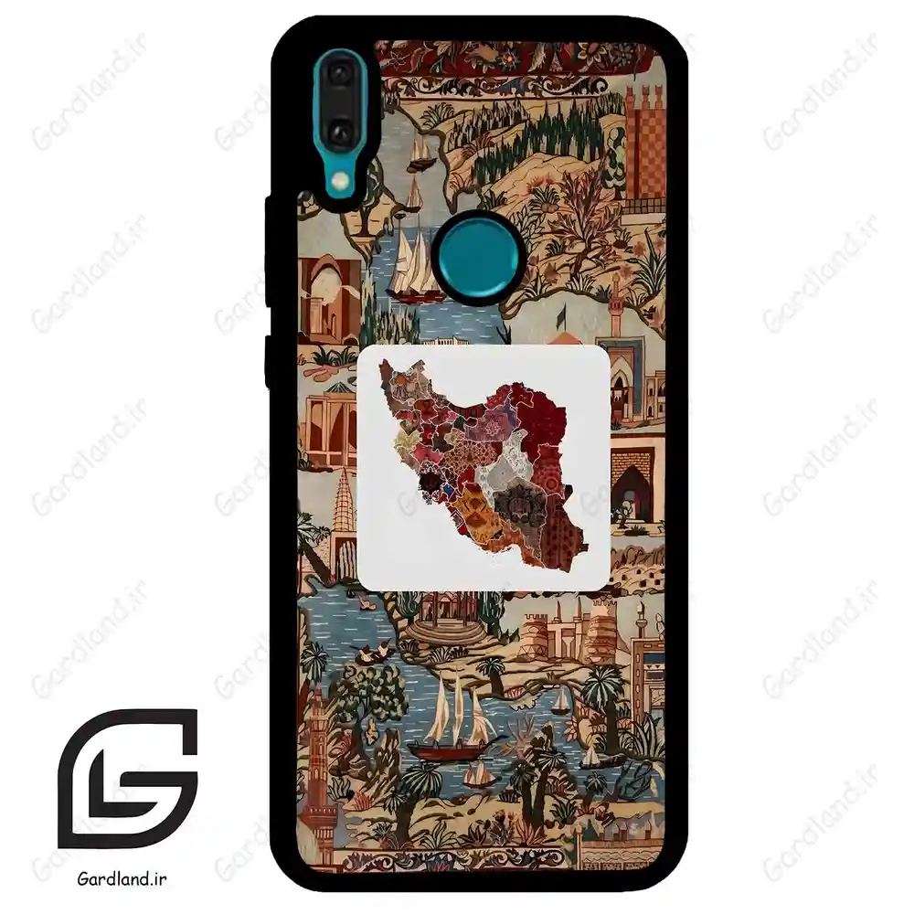 قاب گوشی هوآوی Y8S / Y9 2019 (Huawei Y8S = Y9 2019 ) طرح نقشه ایران کد 2287