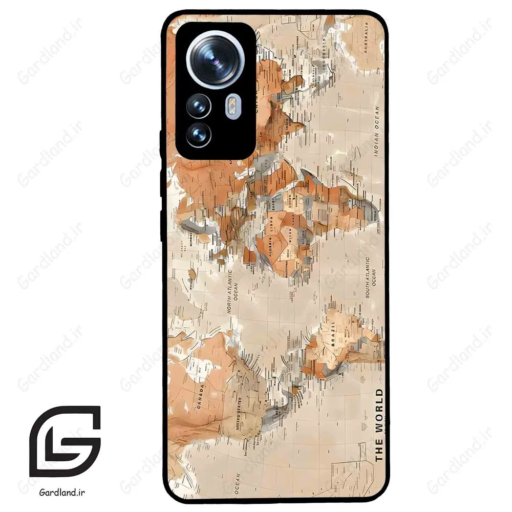 قاب گوشی شیائومی 12 پرو (Mi 12 Pro ) طرح نقشه کد 2187