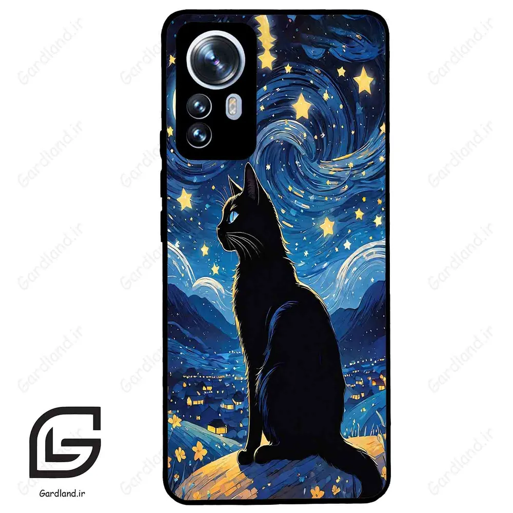 قاب گوشی شیائومی 12 پرو (Mi 12 Pro ) طرح گربه کد 2438