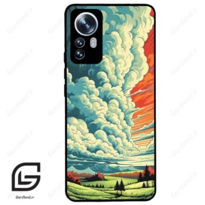 قاب گوشی شیائومی 12 پرو (Mi 12 Pro ) طرح ابرنگی کد 2491