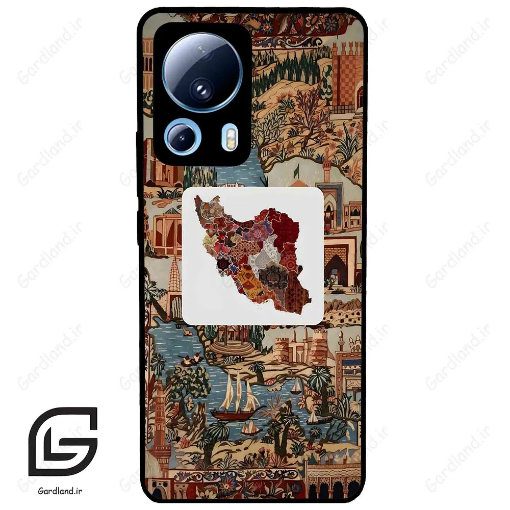 قاب گوشی شیائومی 13 لایت (Mi 13 Lite ) طرح نقشه ایران کد 2287