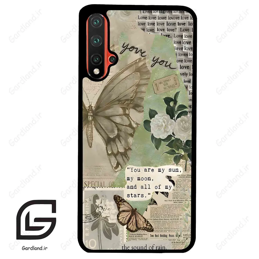 قاب گوشی هوآوی نوا 5Plus (Huawei Nova 5 Plus ) طرح پروانه کد 2244