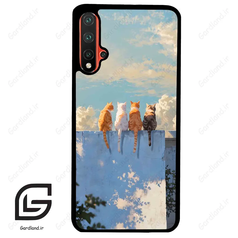 قاب گوشی هوآوی نوا 5Plus (Huawei Nova 5 Plus ) طرح گربه کد 2367