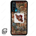 قاب گوشی هوآوی نوا 5T (Huawei Nova 5T ) طرح نقشه ایران کد 2287