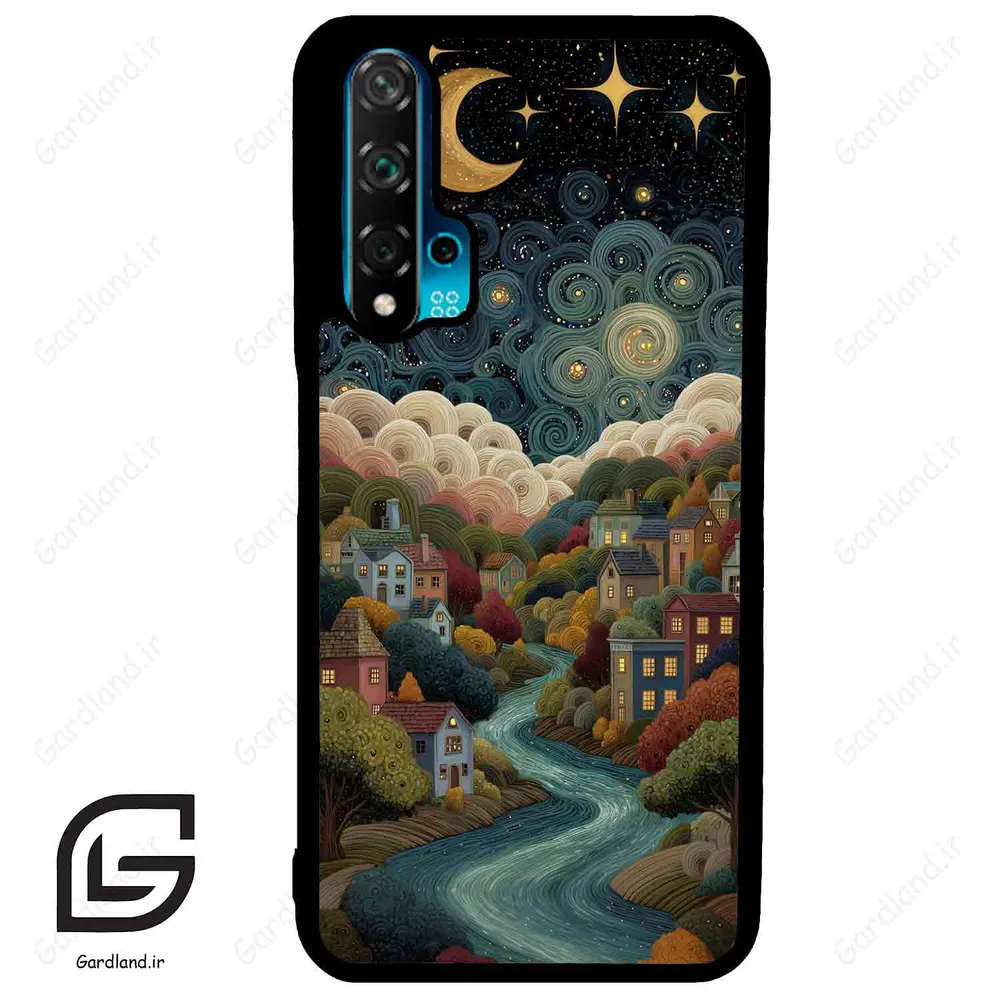 قاب گوشی هوآوی نوا 5T (Huawei Nova 5T ) طرح دهکده کد 2736