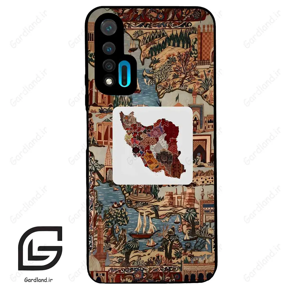 قاب گوشی هوآوی نوا 6 (Huawei Nova 6 ) طرح نقشه ایران کد 2287