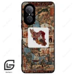 قاب گوشی هوآوی نوا 9SE (Huawei Nova 9 SE ) طرح نقشه ایران کد 2287