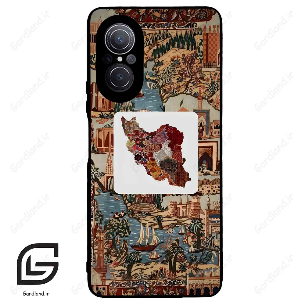 قاب گوشی هوآوی نوا 9SE (Huawei Nova 9 SE ) طرح نقشه ایران کد 2287