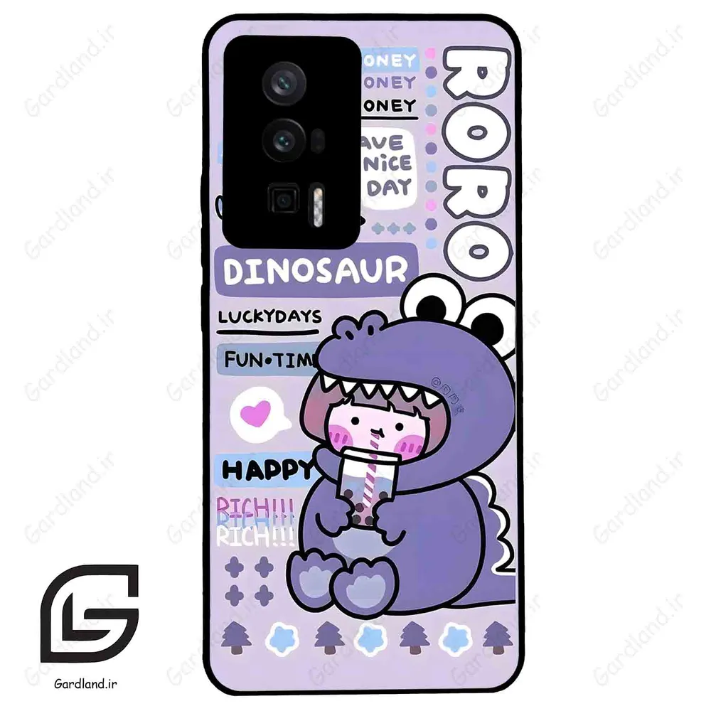 قاب گوشی شیائومی ردمی کی 60 (Redmi K60 ) طرح دایناسور کد 2155