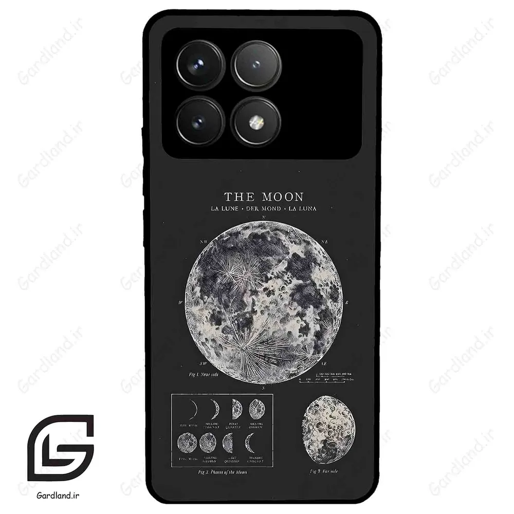 قاب گوشی شیائومی ردمی کی 70 (Redmi K70 ) طرح ماه کد 2175