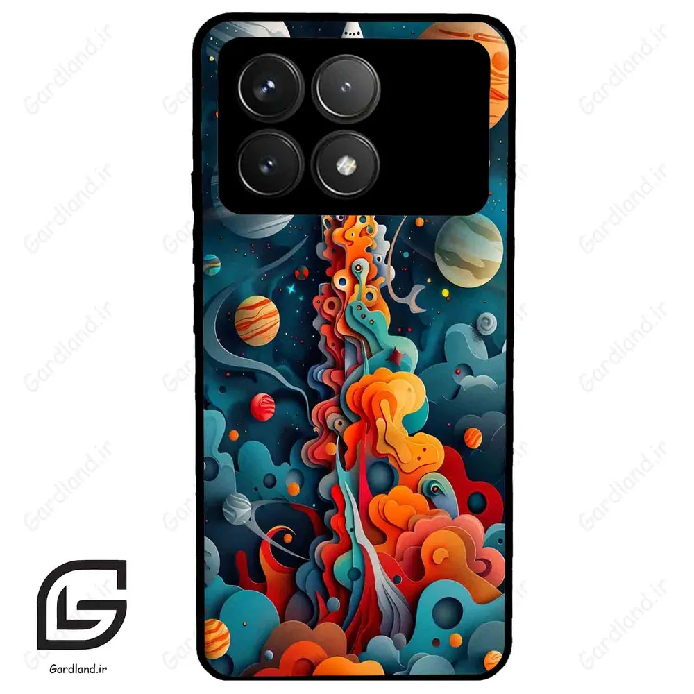 قاب گوشی شیائومی ردمی کی 70 (Redmi K70 ) طرح موشک کد 2470