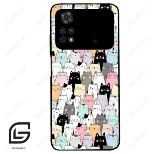 قاب گوشی شیائومی پوکو ام 4 پرو (Poco M4 Pro 4g ) طرح گربه کد 2019