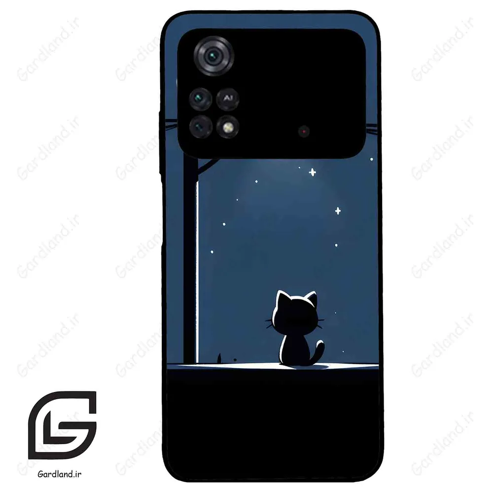 قاب گوشی شیائومی پوکو ام 4 پرو (Poco M4 Pro 4g ) طرح گربه کد 2098