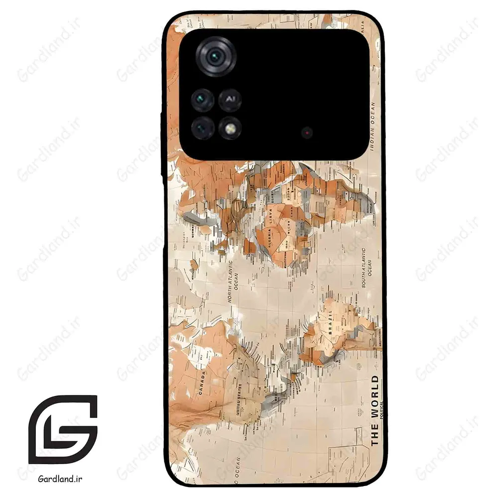 قاب گوشی شیائومی پوکو ام 4 پرو (Poco M4 Pro 4g ) طرح نقشه کد 2187
