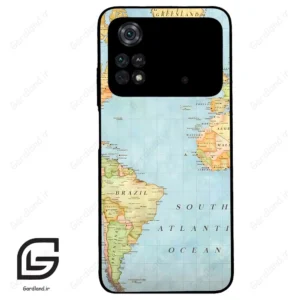 قاب گوشی شیائومی پوکو ام 4 پرو (Poco M4 Pro 4g ) طرح نقشه کد 2243