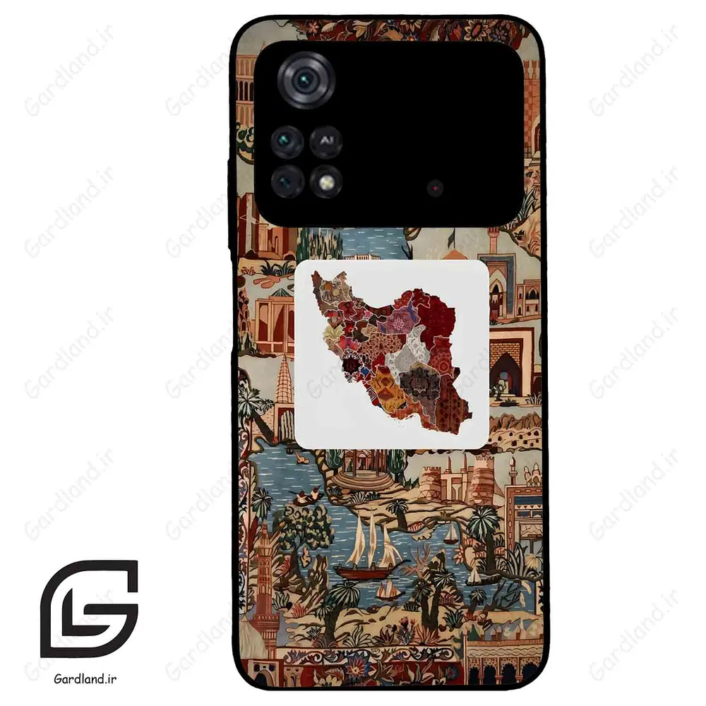 قاب گوشی شیائومی پوکو ام 4 پرو (Poco M4 Pro 4g ) طرح نقشه ایران کد 2287