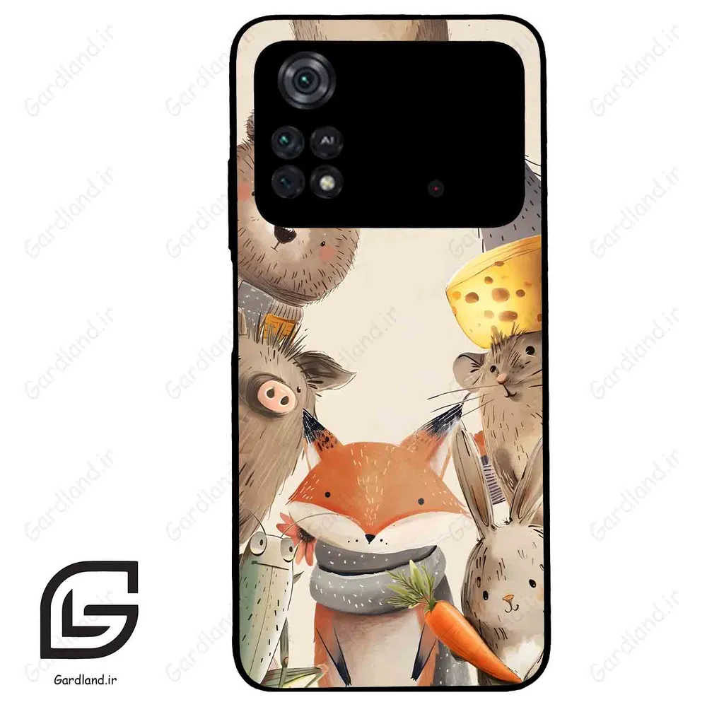 قاب گوشی شیائومی پوکو ام 4 پرو (Poco M4 Pro 4g ) طرح حیوانات کد 2338