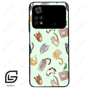 قاب گوشی شیائومی پوکو ام 4 پرو (Poco M4 Pro 4g ) طرح گربه کد 2622