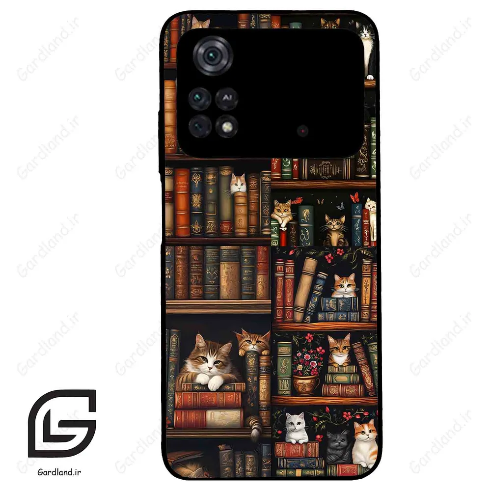 قاب گوشی شیائومی پوکو ام 4 پرو (Poco M4 Pro 4g ) طرح کتابخانه کد 2675