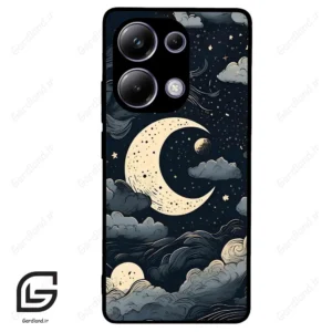 قاب گوشی شیائومی پوکو ام 6 پرو (Poco M6 Pro 4G ) طرح ماه کد 2173
