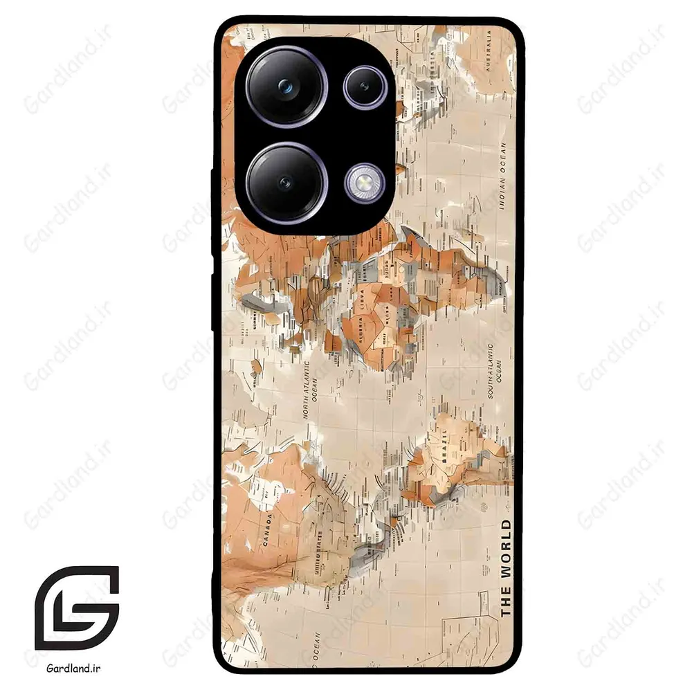 قاب گوشی شیائومی پوکو ام 6 پرو (Poco M6 Pro 4G ) طرح نقشه کد 2187