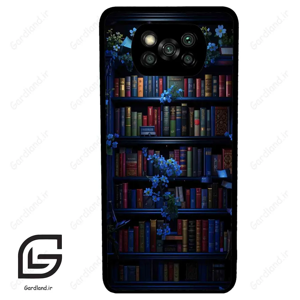 قاب گوشی شیائومی پوکو ایکس 3 (Poco X3 ) طرح کتابخانه کد 2528