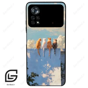 قاب گوشی شیائومی پوکو ایکس 4 پرو (Poco X4 Pro 5G ) طرح گربه کد 2367