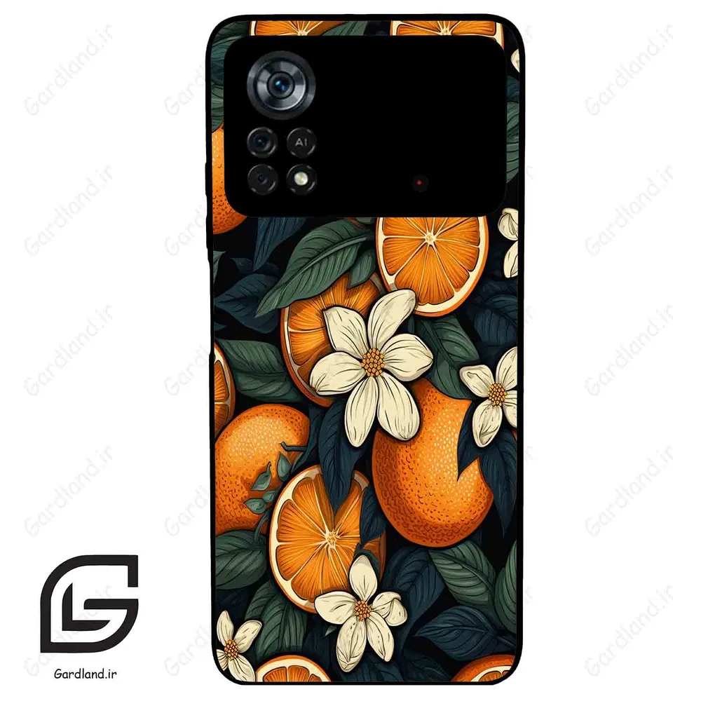 قاب گوشی شیائومی پوکو ایکس 4 پرو (Poco X4 Pro 5G ) طرح پرتقالی کد 2423