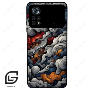 قاب گوشی شیائومی پوکو ایکس 4 پرو (Poco X4 Pro 5G ) طرح ابرنگی کد 2448