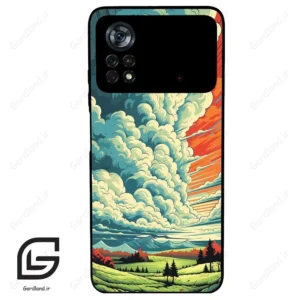 قاب گوشی شیائومی پوکو ایکس 4 پرو (Poco X4 Pro 5G ) طرح ابرنگی کد 2491